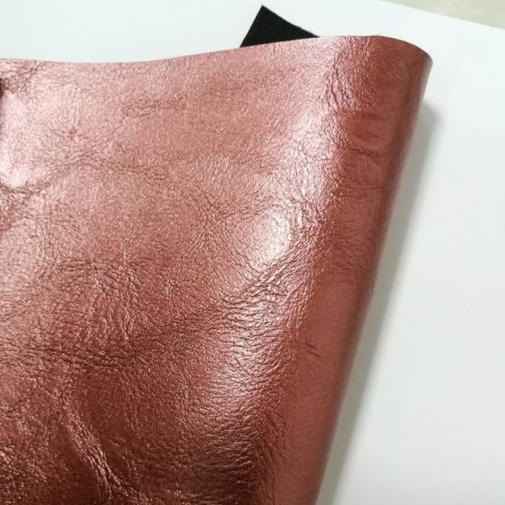 Wholesale faux fabric pu synthetic leather metallic color for handbags making materials